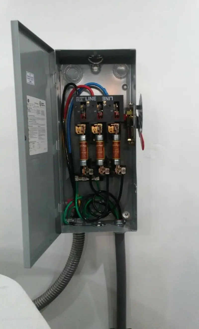 Three-phase disconnect switch installed for Electrical Wiring & Rewiring in Gary
